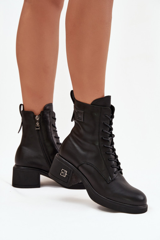 pašiltinti Moteriški aulinukai Z Naturalnej Skóry  Vinceza 66819 Juodos spalvos pašiltinti Moteriški aulinukai Z Naturalnej Skóry  Vinceza 66819 Juodos spalvos