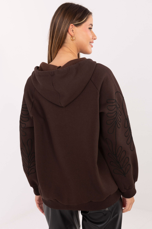 Džemperis tamsiai rudas