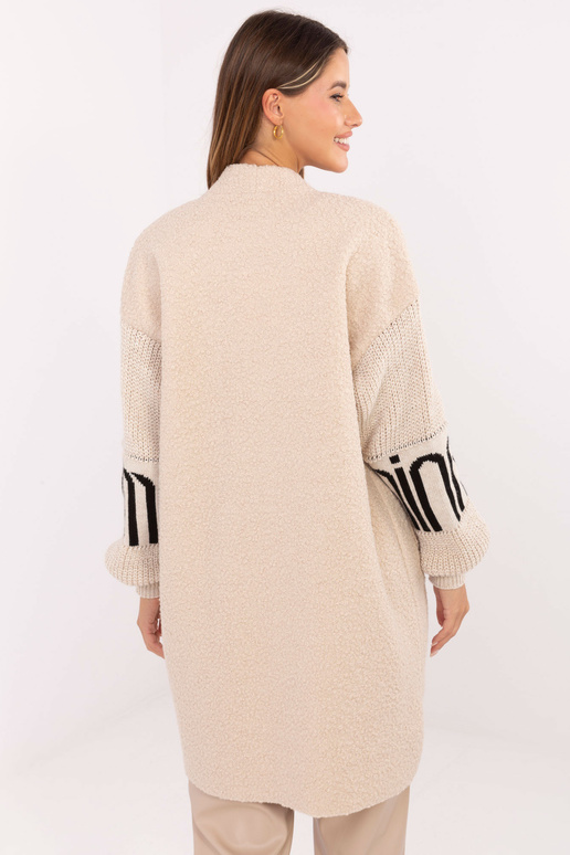 Šviesiai smėlinis kardiganas