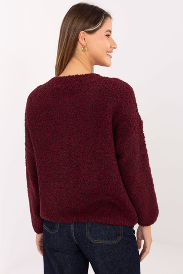 Bordo spalvos megztinis 2