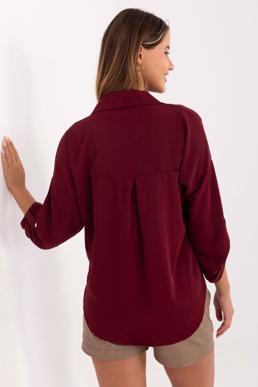 Bordo spalvos marškiniai