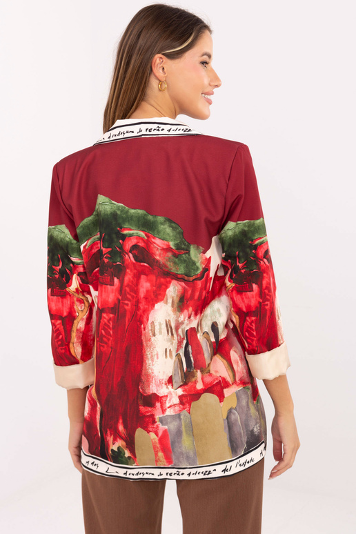 Bordo spalvos švarkas