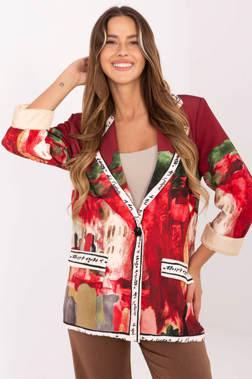 Bordo spalvos švarkas