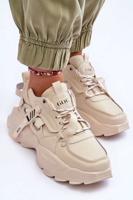 sportiniai bateliai  modelio batai GOE MM2N4015 smėlio spalvos