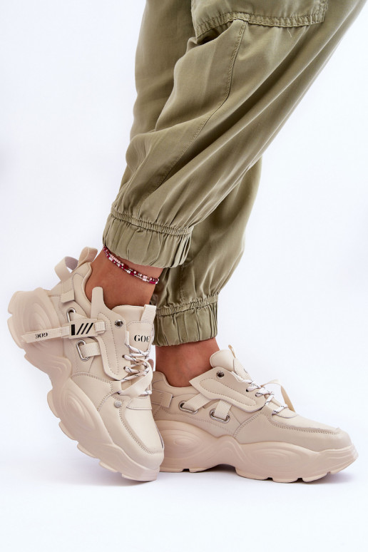 sportiniai bateliai  modelio batai GOE MM2N4015 smėlio spalvos