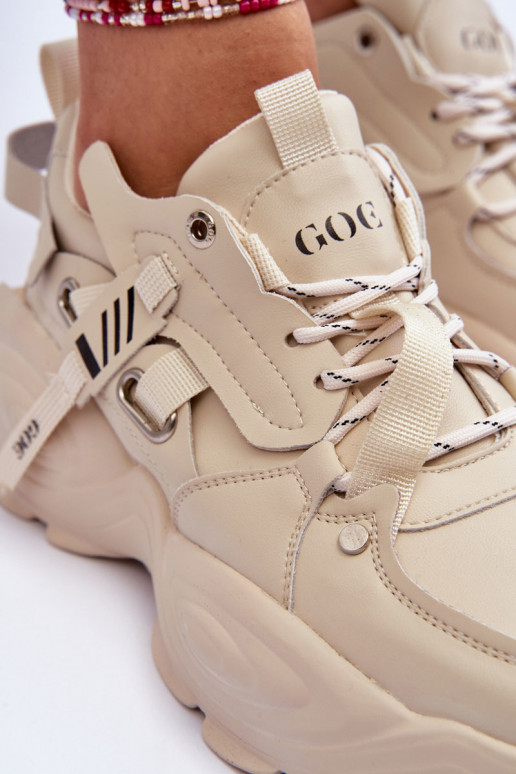 sportiniai bateliai  modelio batai GOE MM2N4015 smėlio spalvos