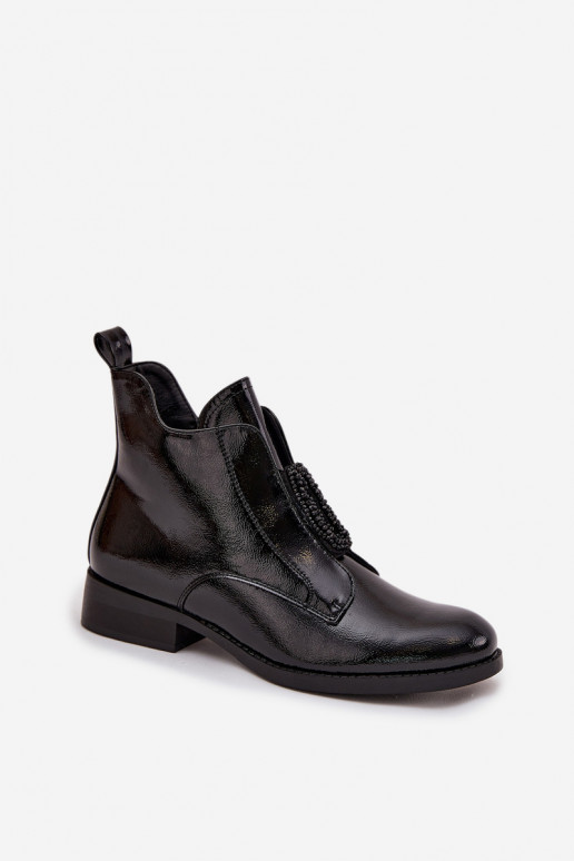 su lako efektu pašiltinti Moteriški aulinukai  Detalem S.Barski HY52-525 Juodos spalvos