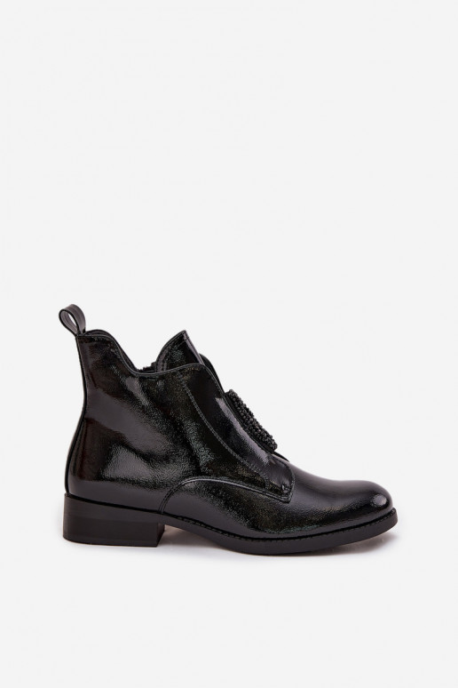 su lako efektu pašiltinti Moteriški aulinukai  Detalem S.Barski HY52-525 Juodos spalvos