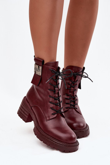 Aulinukai auliniai batai    Detalem Artiker 57C0211 bordo spalvos