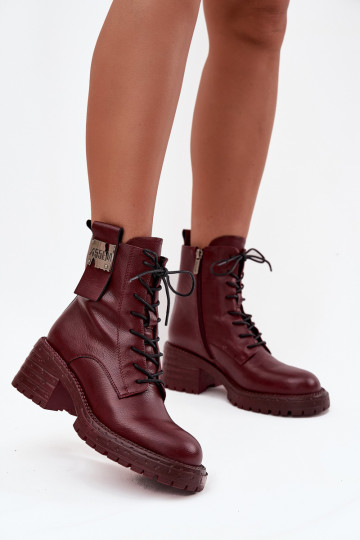 Aulinukai auliniai batai    Detalem Artiker 57C0211 bordo spalvos 2