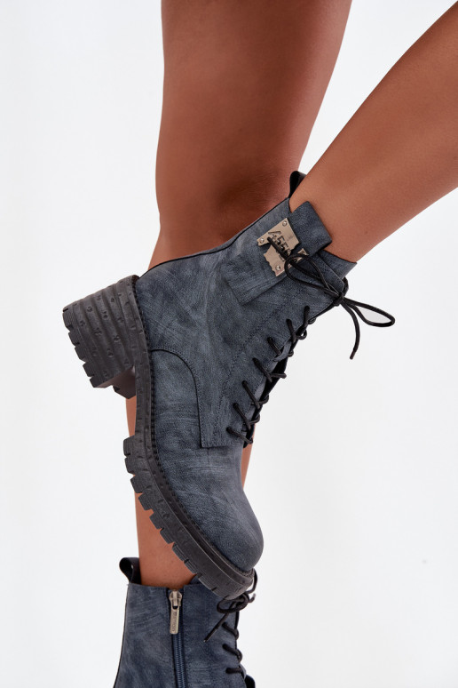 Aulinukai auliniai batai    Detalem Artiker 57C0212 mėlynos spalvos