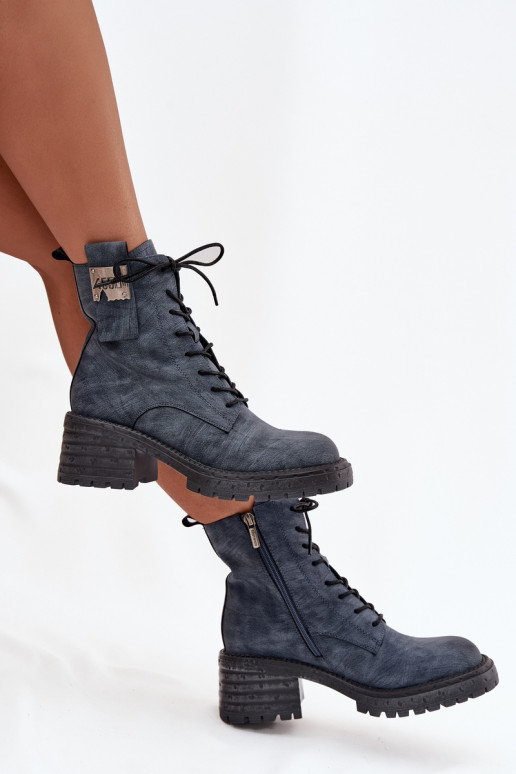 Aulinukai auliniai batai    Detalem Artiker 57C0212 mėlynos spalvos