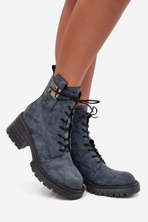 Aulinukai auliniai batai    Detalem Artiker 57C0212 mėlynos spalvos