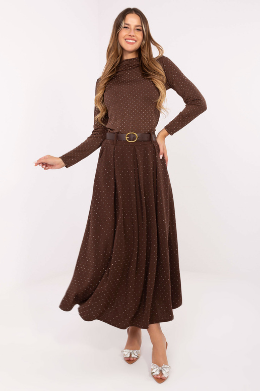 Sijonas - tamsiai rudas