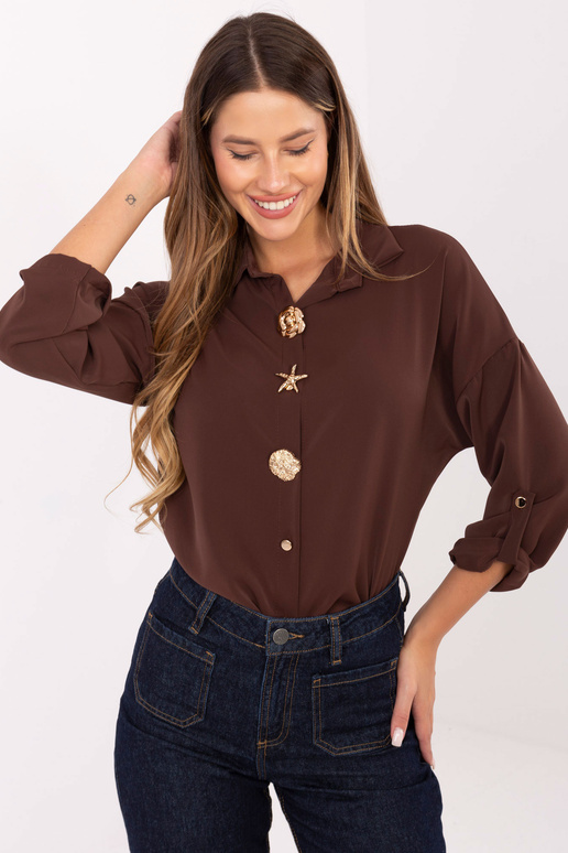 Marškiniai - tamsiai rudi