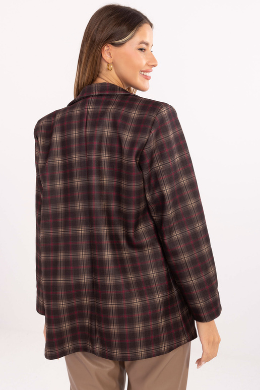 Tamsiai rudas švarkas