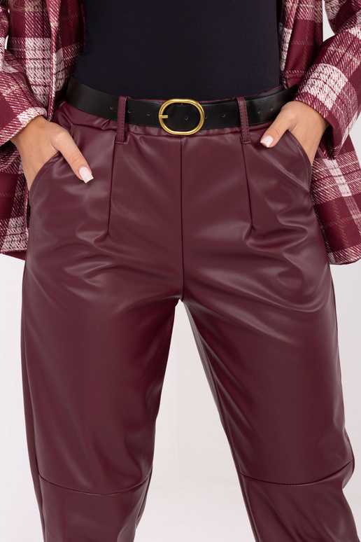 Bordo spalvos kelnės