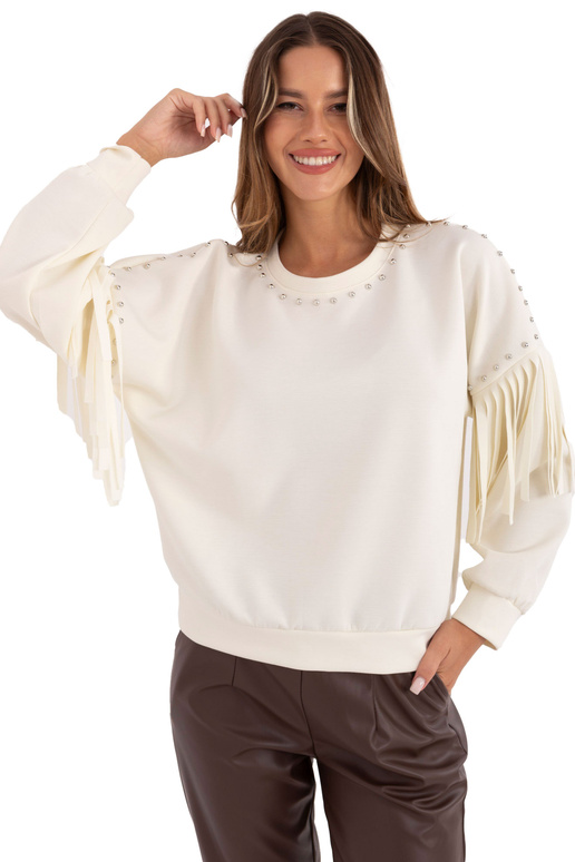 Džemperis kremine spalva