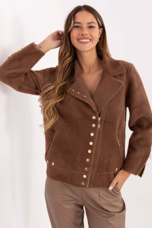 Šviesiai rudas striukė