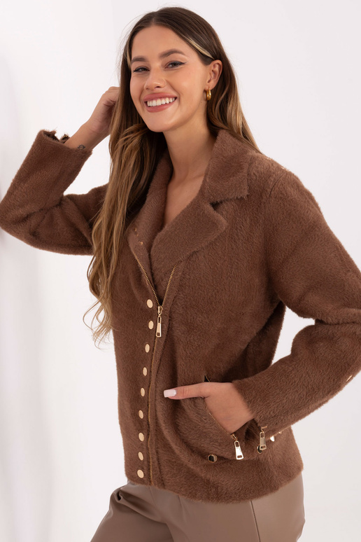 Šviesiai rudas striukė