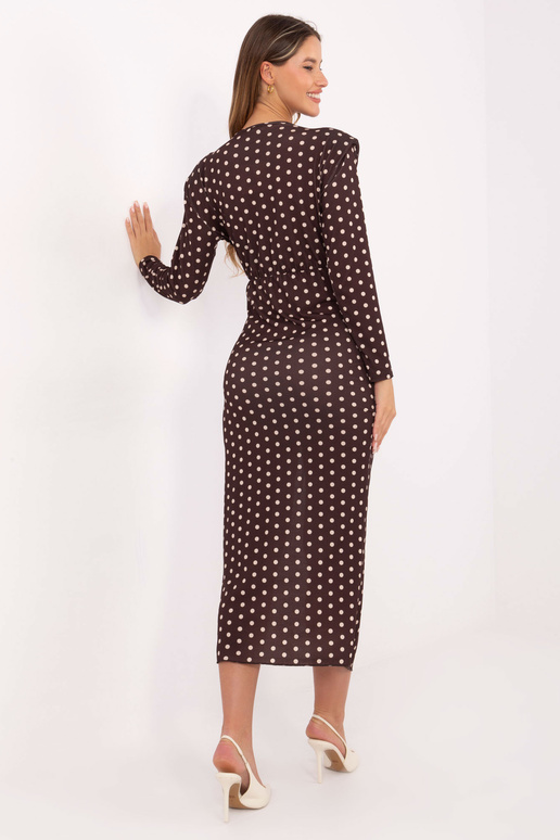 Tamsiai ruda suknelė