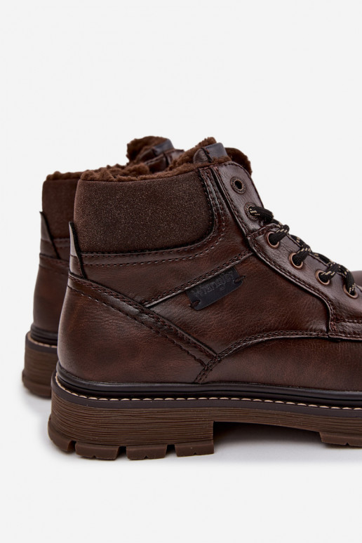 batai  pašiltinti Wrangler 20253034.IKU tamsiai rudos spalvos