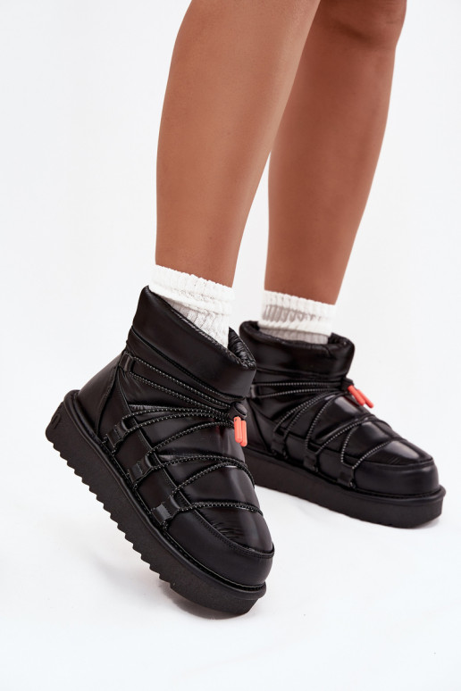 sniego batai  su platforma D.Franklin DFSH370020 Juodos spalvos