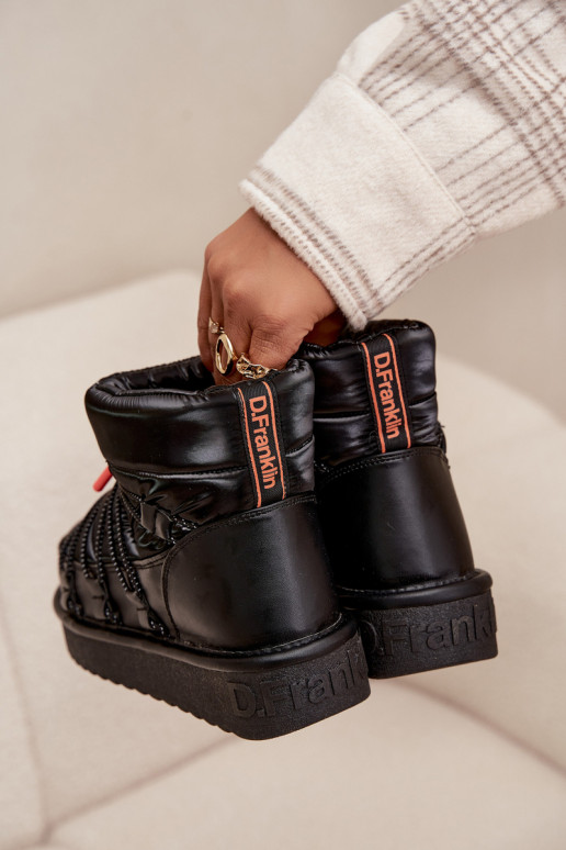 sniego batai  su platforma D.Franklin DFSH370020 Juodos spalvos