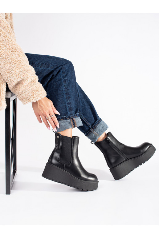 Juodos spalvos Moteriški batai 