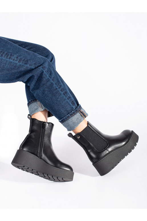 Juodos spalvos Moteriški batai 