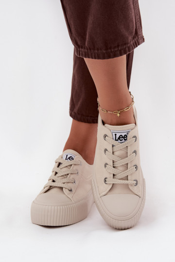 Laisvalaikio bateliai su platforma LEE ISLA C WOMEN LOW 50253001.35E smėlio spalvos 2