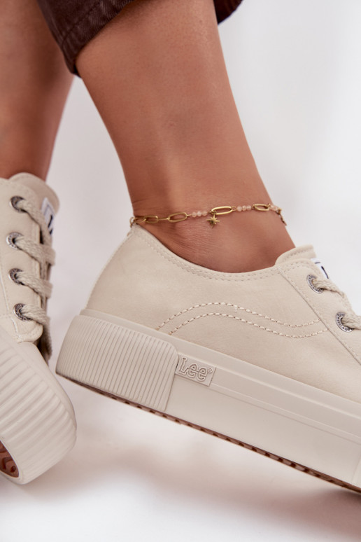 Laisvalaikio bateliai su platforma LEE ISLA C WOMEN LOW 50253001.35E smėlio spalvos