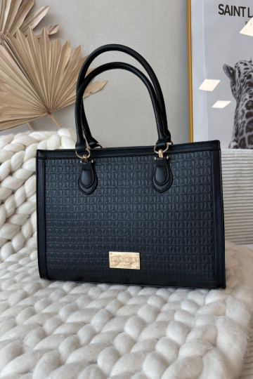 Rankinė Z Tłoczonym  NOBO BAG6150-020 juoda