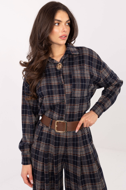 Tamsiai mėlyni marškiniai