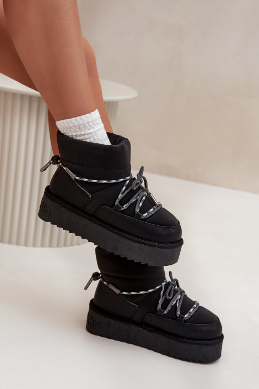 sniego batai su platforma D.Franklin DFSH371015 Juodos spalvos