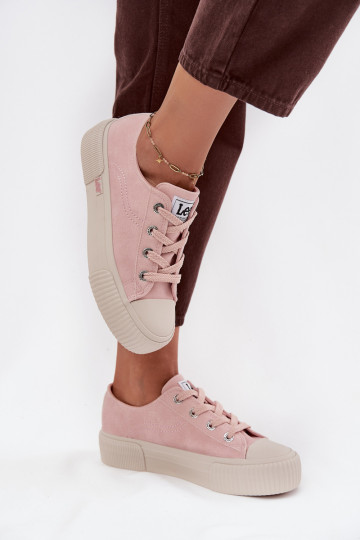 Laisvalaikio bateliai su platforma LEE ISLA C WOMEN LOW 50253001.78E rožinės spalvos