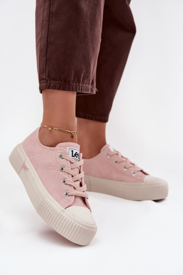 Laisvalaikio bateliai su platforma LEE ISLA C WOMEN LOW 50253001.78E rožinės spalvos 2