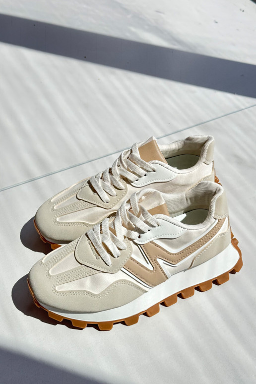  modelio batai sportiniai bateliai  smėlio spalvos Kalelia