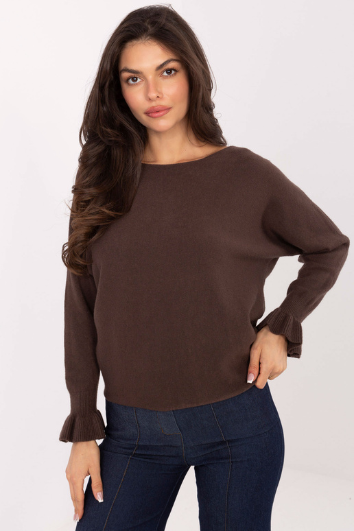 Megztinis IT tamsiai rudas