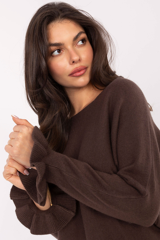 Megztinis IT tamsiai rudas