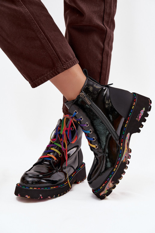   su lako efektu Moteriški aulinukai Artiker 57C0064 Juodos spalvos