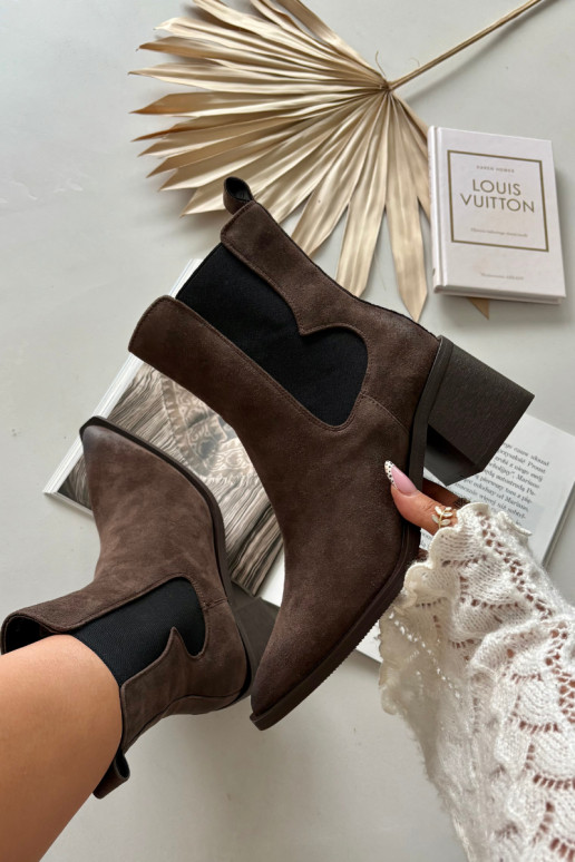 Odiniai zomšiniai aulinukai su pašiltinimu viduje Artiker 57C0047 rudos spalvos Odiniai zomšiniai aulinukai su pašiltinimu viduje Artiker 57C0047 rudos spalvos