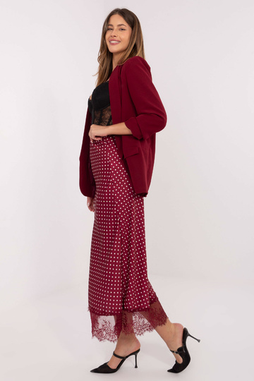 Sijonas bordo spalvos