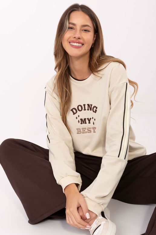 Džemperis RV šviesiai smėlio spalvos