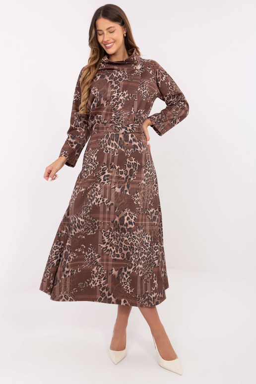 Sijonas tamsiai smėlinės spalvos