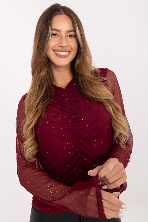 Marškinėliai IT BZ bordo spalvos