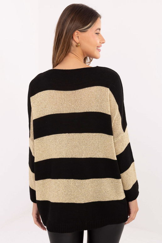 Megztinis juodai auksinis