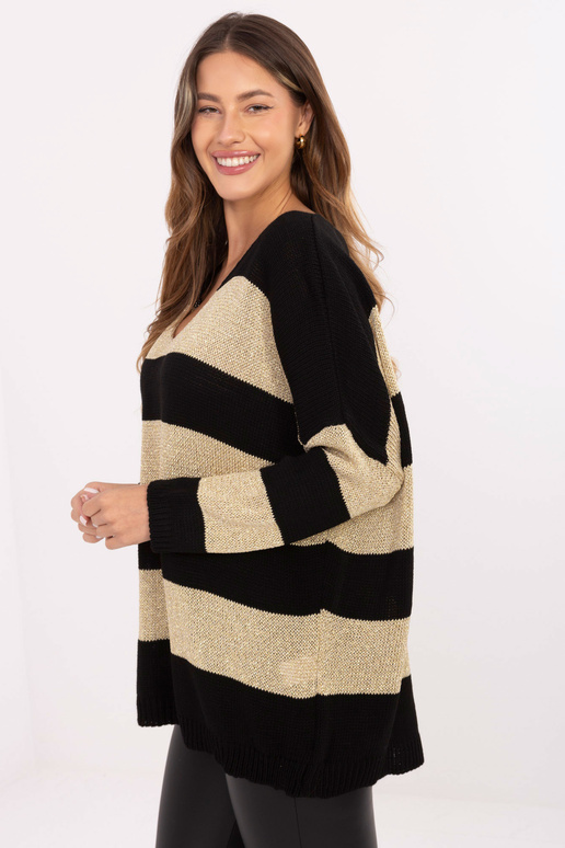 Megztinis juodai auksinis