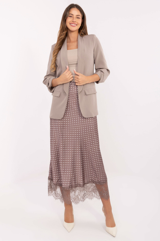 Švarkas IT tamsiai smėlio spalvos