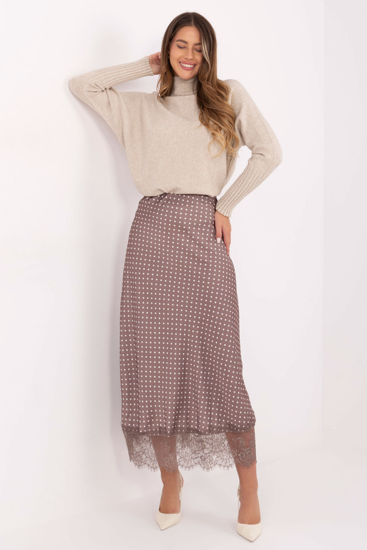 Sijonas tamsiai smėlinis